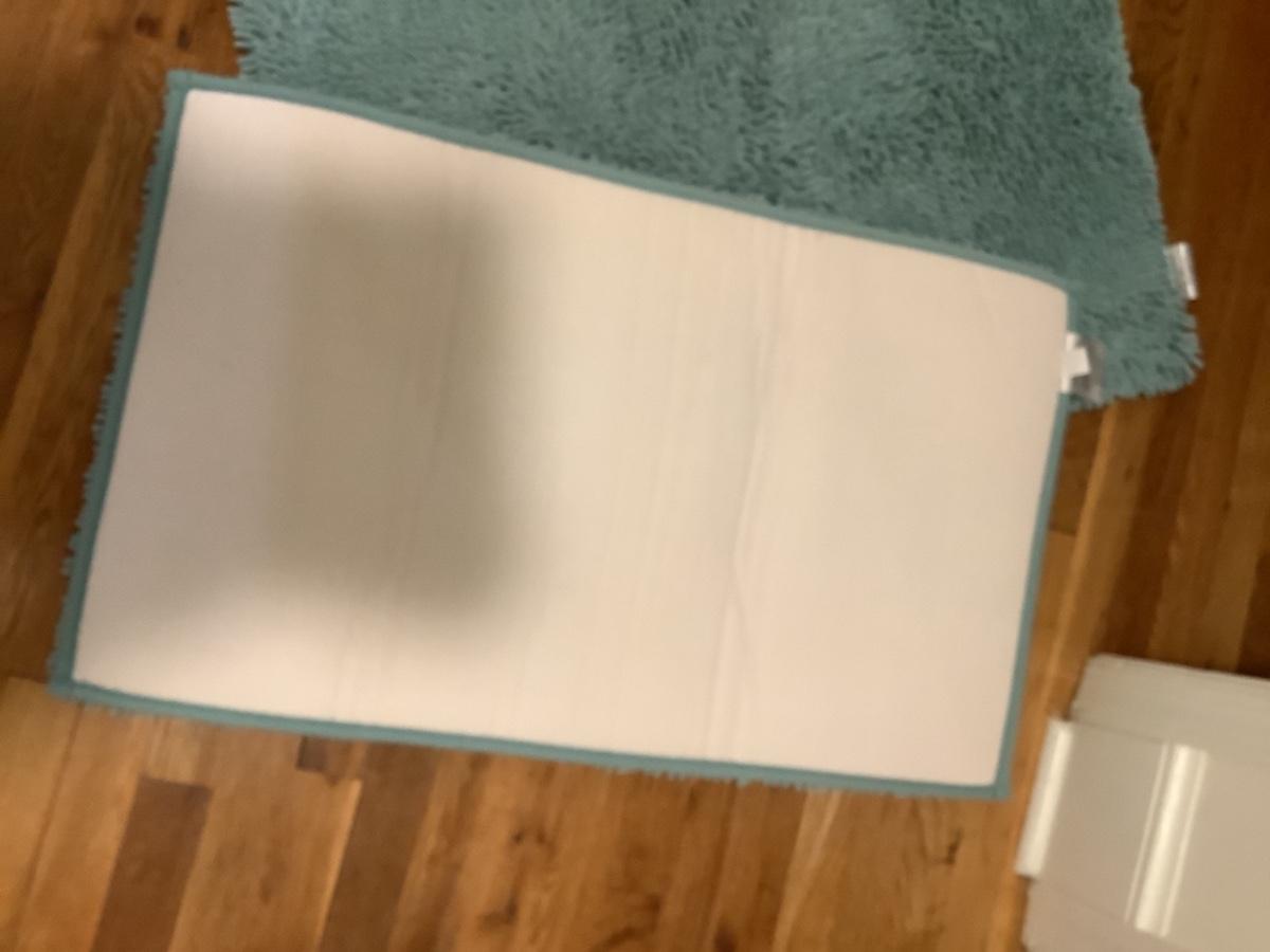 197 Pair of Aqua Blue Mohawk Memory Foam Bath Mats