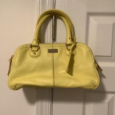 168 Cole Haan Yellow Leather Handbag 
