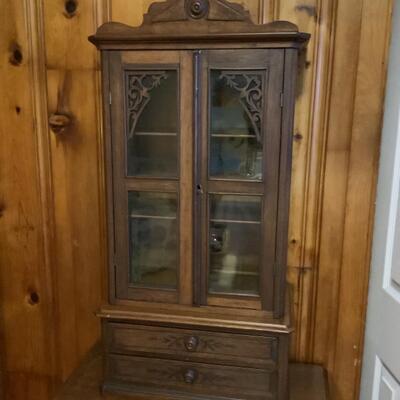 160 Victorian 2pc  two drawer Cabinet
