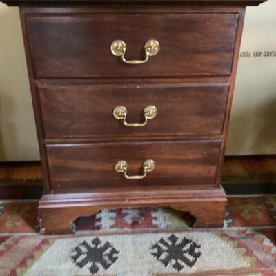 156 Wooden Three Drawer Cabinet 