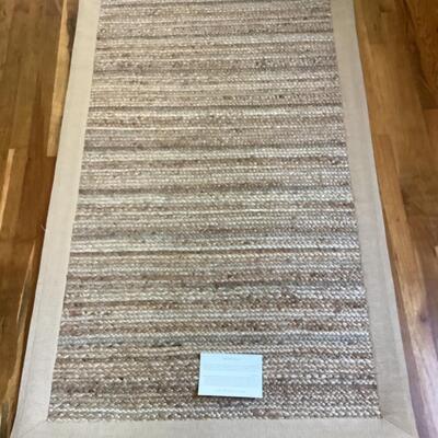 134 New With Tag Pottery Barn Flatbread Natural Fiber Straw Rug 