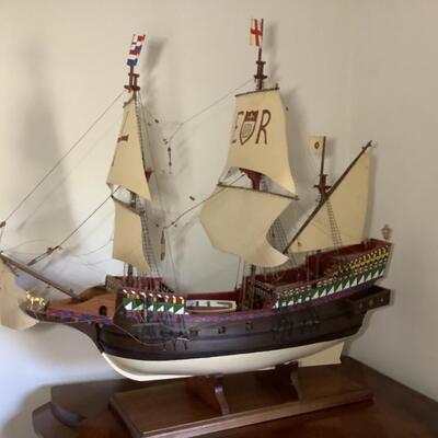 111 Ship Model on Stand 