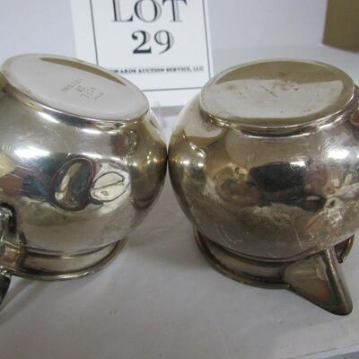 Sterling Silver Sugar and Creamer Set Viking Silver. See Description