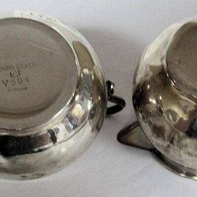 Sterling Silver Sugar and Creamer Set Viking Silver. See Description