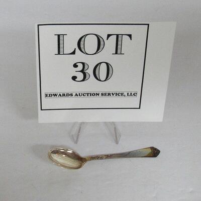 Vintage Marthinsen Norway 200 Sterling Silver Condiment Spoon