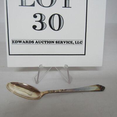 Vintage Marthinsen Norway 200 Sterling Silver Condiment Spoon