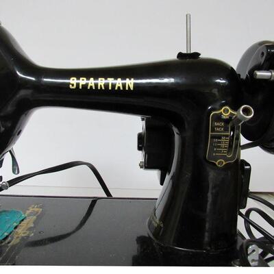 Vintage Singer Spartan 192K Sewing Machine With Foot Pedal, Made in Great Britian and Canada