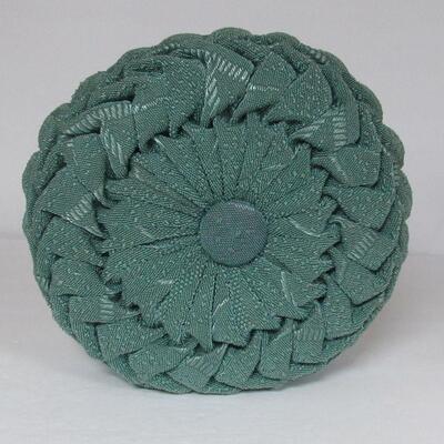 Early Mid Century Decorative Couch Pillow Pill Box Style