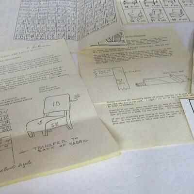 Vintage Upholstery Instructions Sheets - Good Info