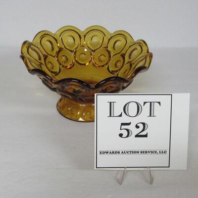 LE Smith Glass Moon and Star Footed Compote