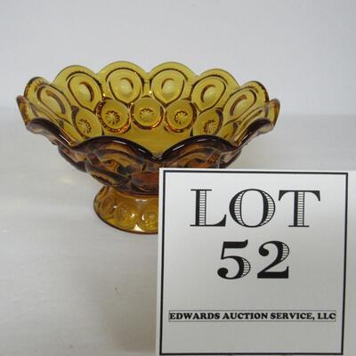 LE Smith Glass Moon and Star Footed Compote