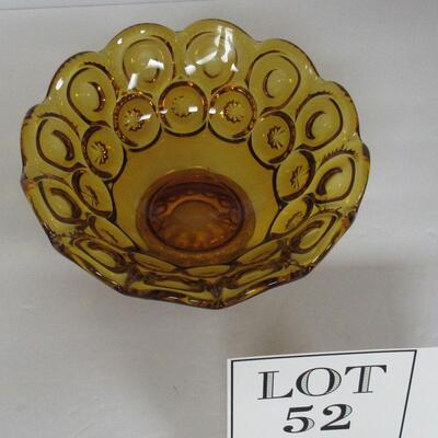 LE Smith Glass Moon and Star Footed Compote