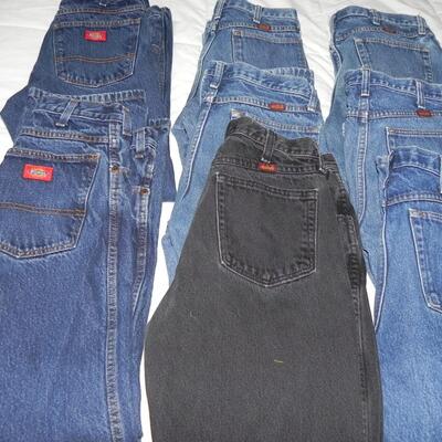 NINE PAIRS OF NAME BRAND  MENS JEANS