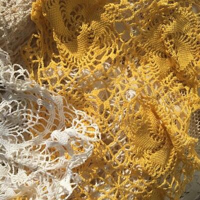 Huge lot of handmade linens and doilies 50+