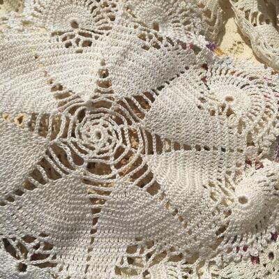 Huge lot of handmade linens and doilies 50+