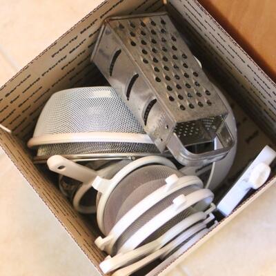 Lot 18 Box of Strainers