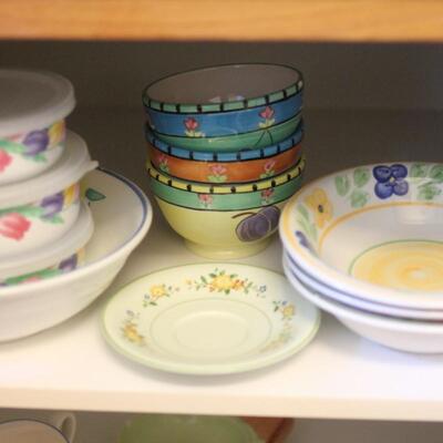 Lot 22 Misc. Floral Ceramic Dishes