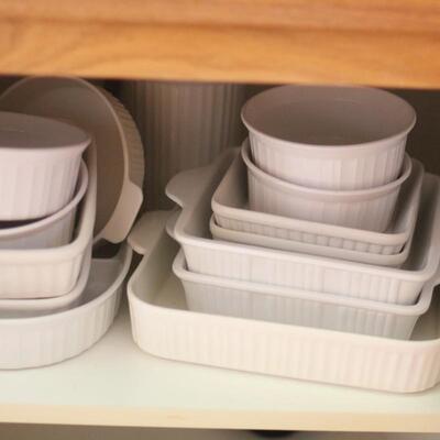 Lot 25 White Ceramic Baking Dishes