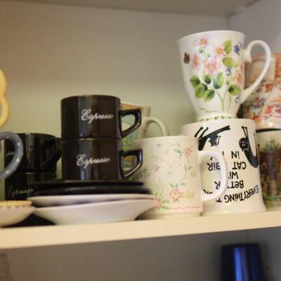 Lot 37 Cupboard of Drinkware
