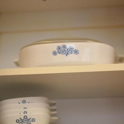 Lot 42 Fireking, Glassbake, Cornflower Blue Corning & More