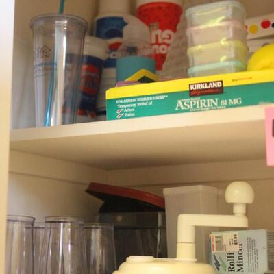 Lot 44 Pantry Plastic Items, Kitchenware & More 