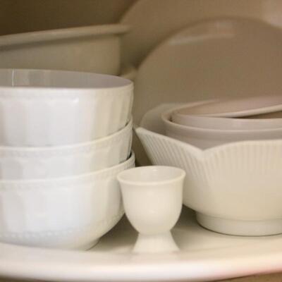 Lot 46 Misc. White Ceramic Serving Dishes