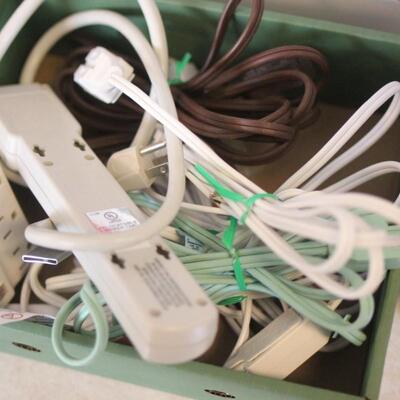 Lot 48 Organizers, Extension Cords & Misc. Items