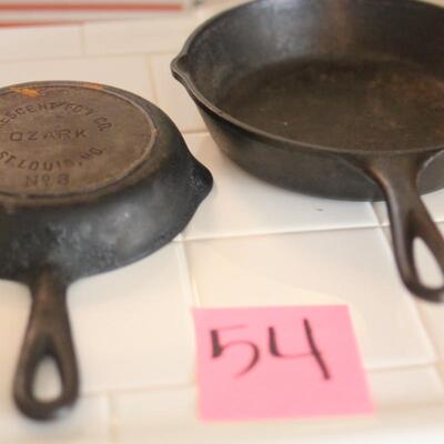 Lot 54 Cast Iron Skillets