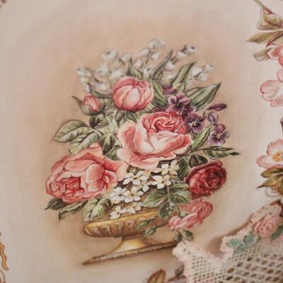 Lot 61 Rose Fireplace Screen & DÃ©cor