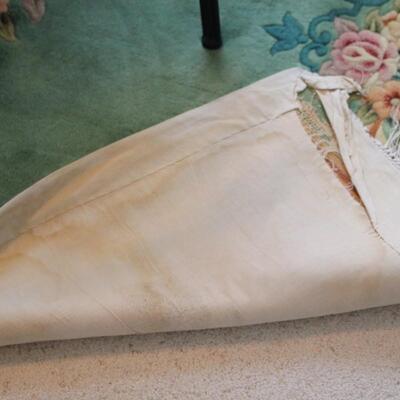 Lot 63 Lrg. Green Floral Rug 9x6
