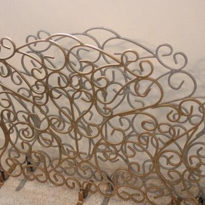 Lot 64 Gold & Silver Fireplace Screens