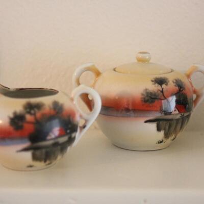 Lot 67 Cream & Sugar Hand Painted Japan Set