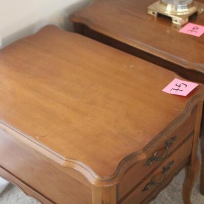 Lot 75 Vintage Bassett Furniture Pair of Side Tables 20x27x20