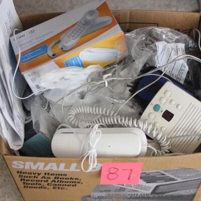 Lot 87 Box of Electronics