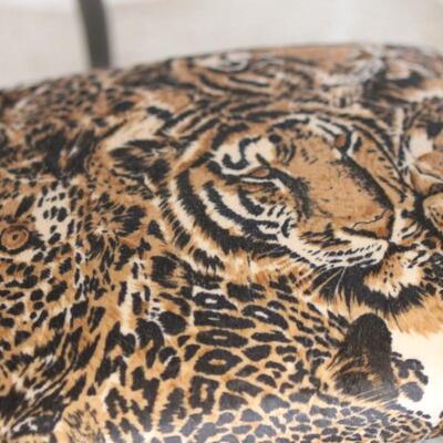 Lot 91 Gold Tiger Foot Stool