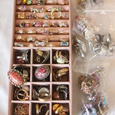 Lot 99 Costume Jewelry Rings 