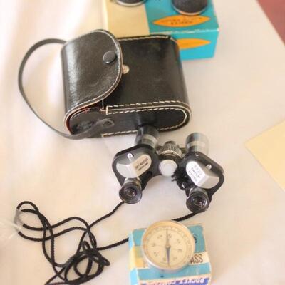 Lot 112 Binoculars & Compass