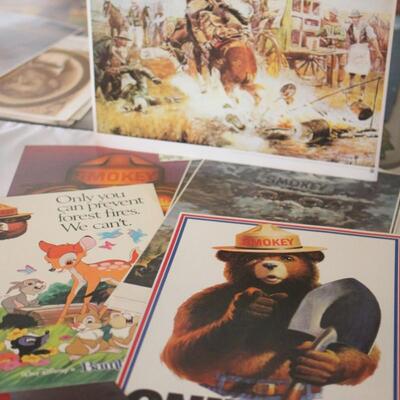 Lot 113 Vintage SMOKEY the Bear Advertising Posters