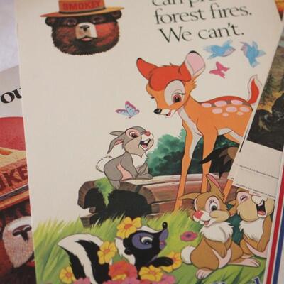 Lot 113 Vintage SMOKEY the Bear Advertising Posters