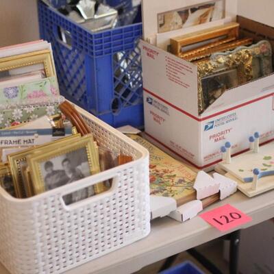 Lot 120 NWT Desk Frames, Mats, Decorative Pieces