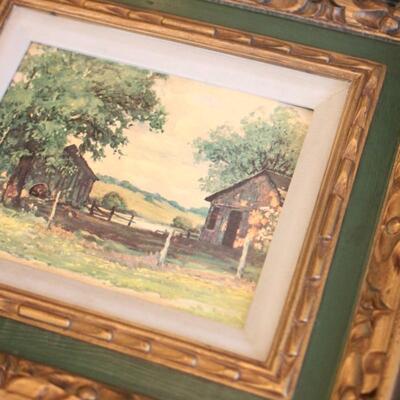 Lot 121 Vintage Framed Prints, Mirrors & More 