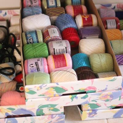 Lot 122 3 Boxes of Yarn & String