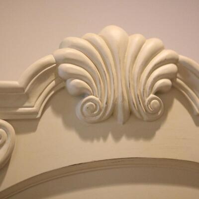 Lot 128 Ornate White Small Wardrobe #2 74x31x17