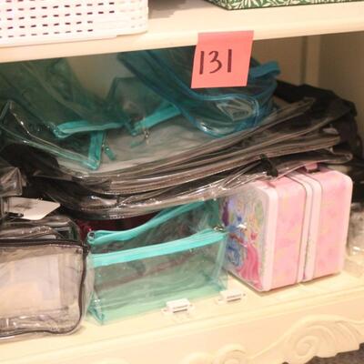 Lot 131 NWT Make Up Bags & Clear Backpacks