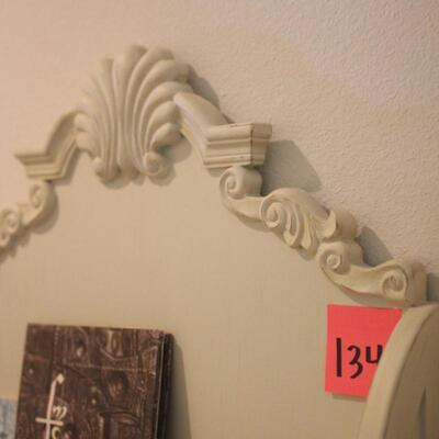 Lot 134 White Bookshelf #1 6'x28"x12"