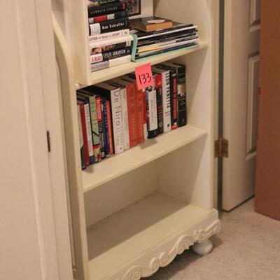 Lot 134 White Bookshelf #1 6'x28"x12"