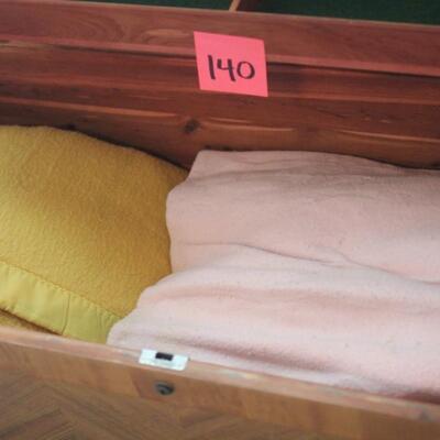 Lot 140 Contents of Chest - Blankets