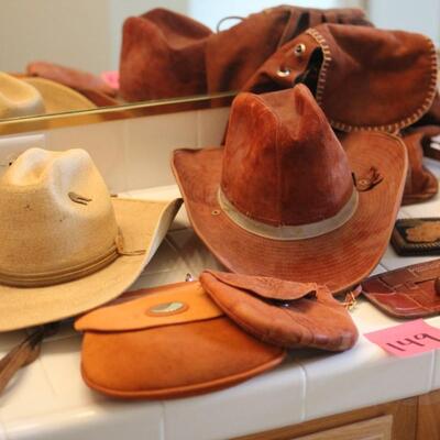 Lot 149 Vintage Leather Western Ware, Purses, Wallets