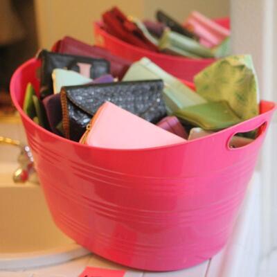 Lot 151 Bin of Wallets & Sm Purses (many NWT)