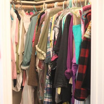 Lot 152 Entire Contents of Master Closet Clothing Purses Shoes